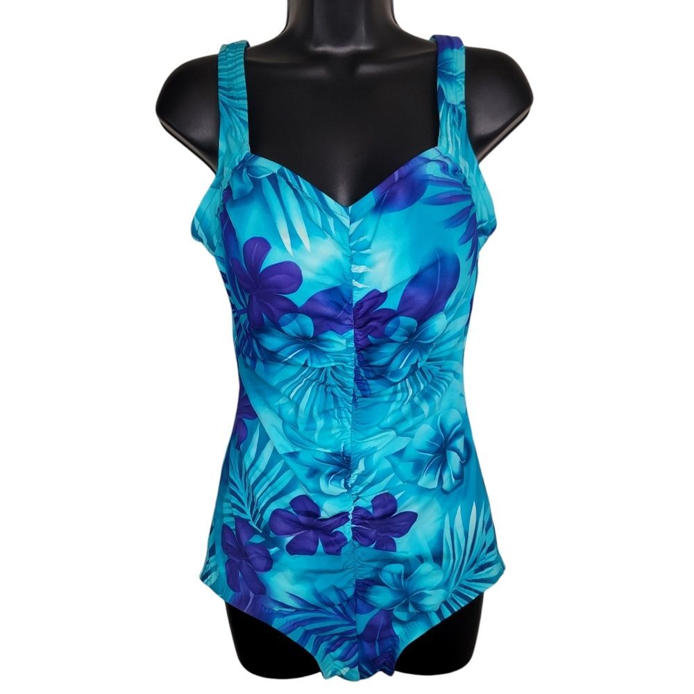 Maxine of Hollywood Vtg One Piece Swimsuit Size 14